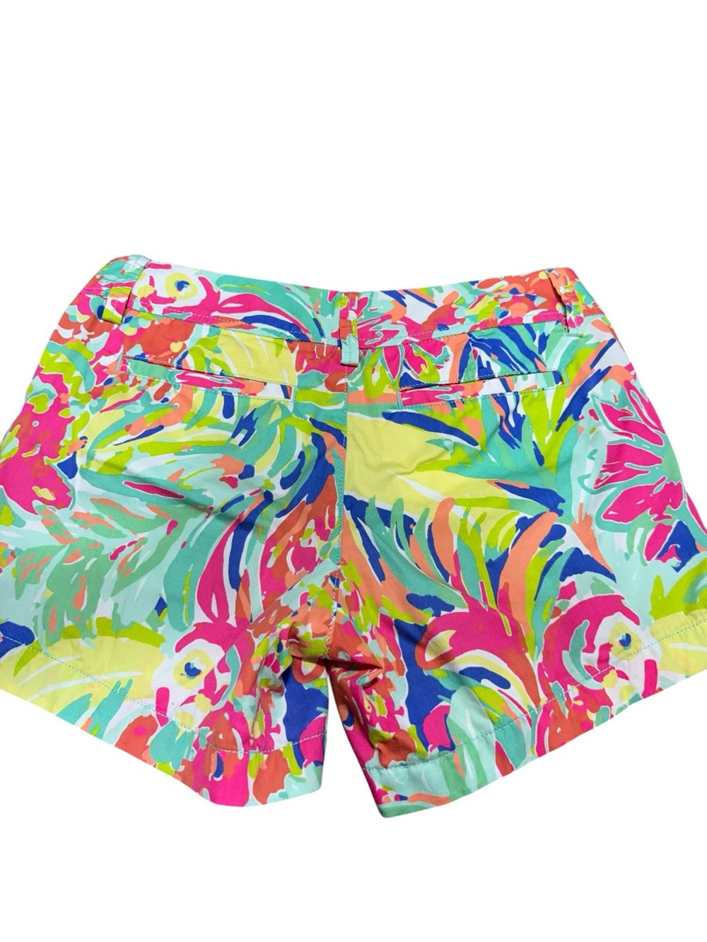 Lilly Pulitzer Shorts Lot 2 Womens Size 0 Pink Floral Tropical Print Preppy - Picture 8 of 16